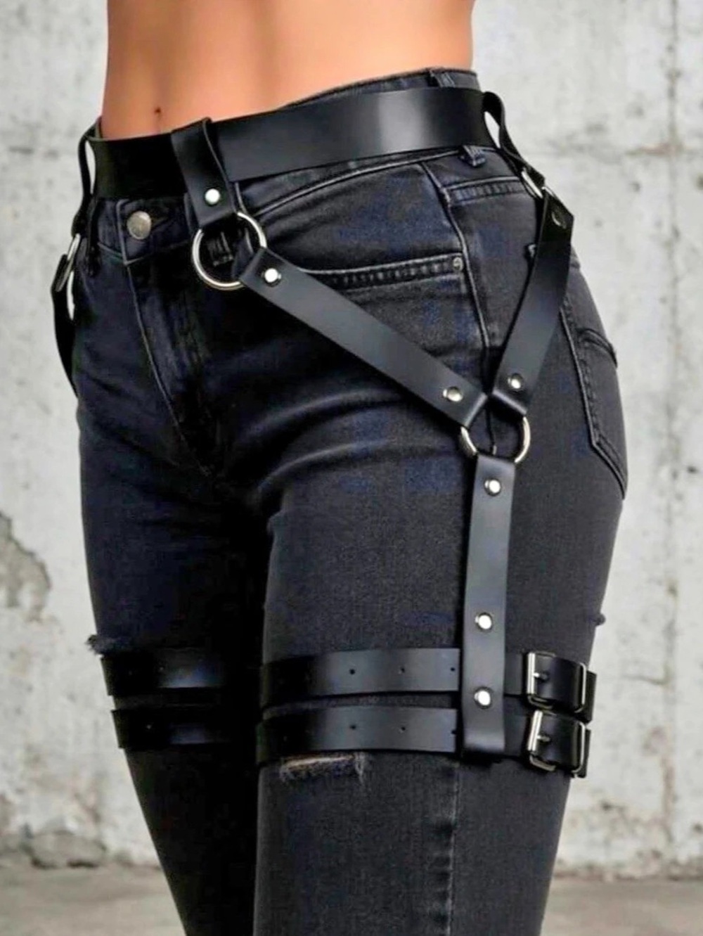 Black Harness Belt